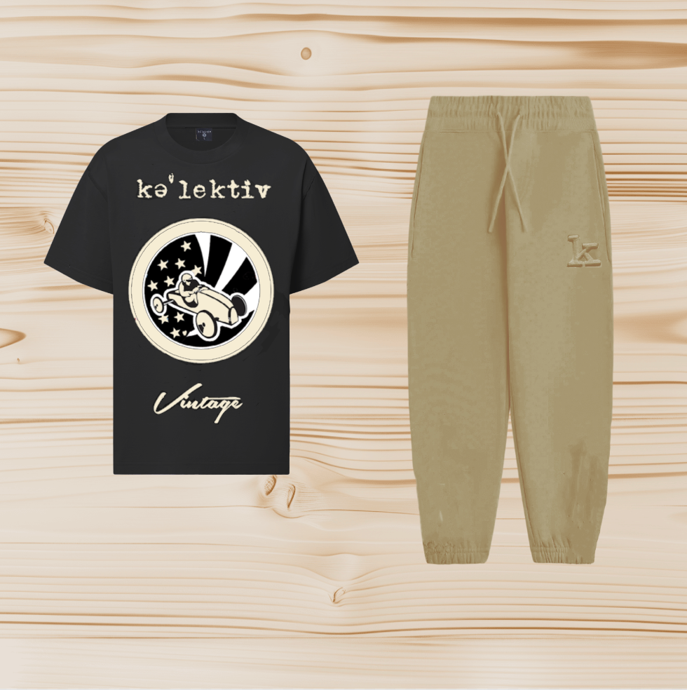 Kid's Black Vintage Soapbox Car Tee