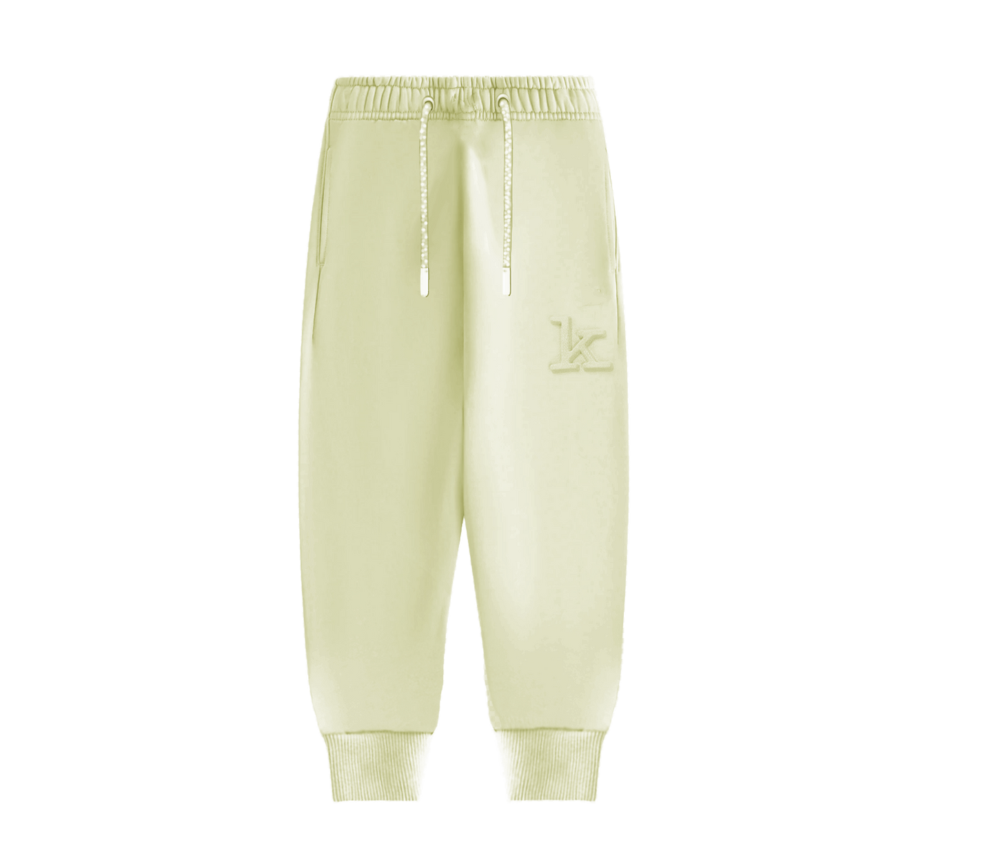 Kid's Pale Yellow Joggers