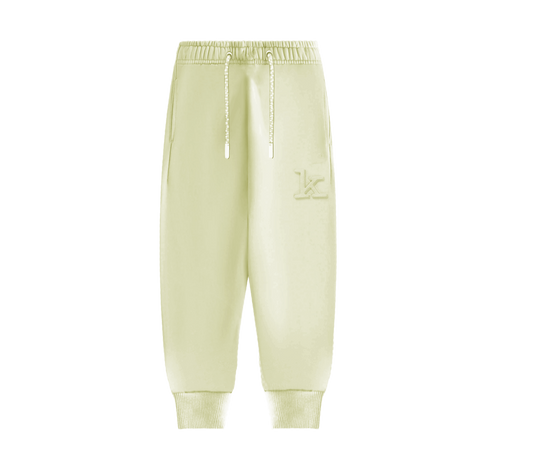 Kid's Pale Yellow Joggers