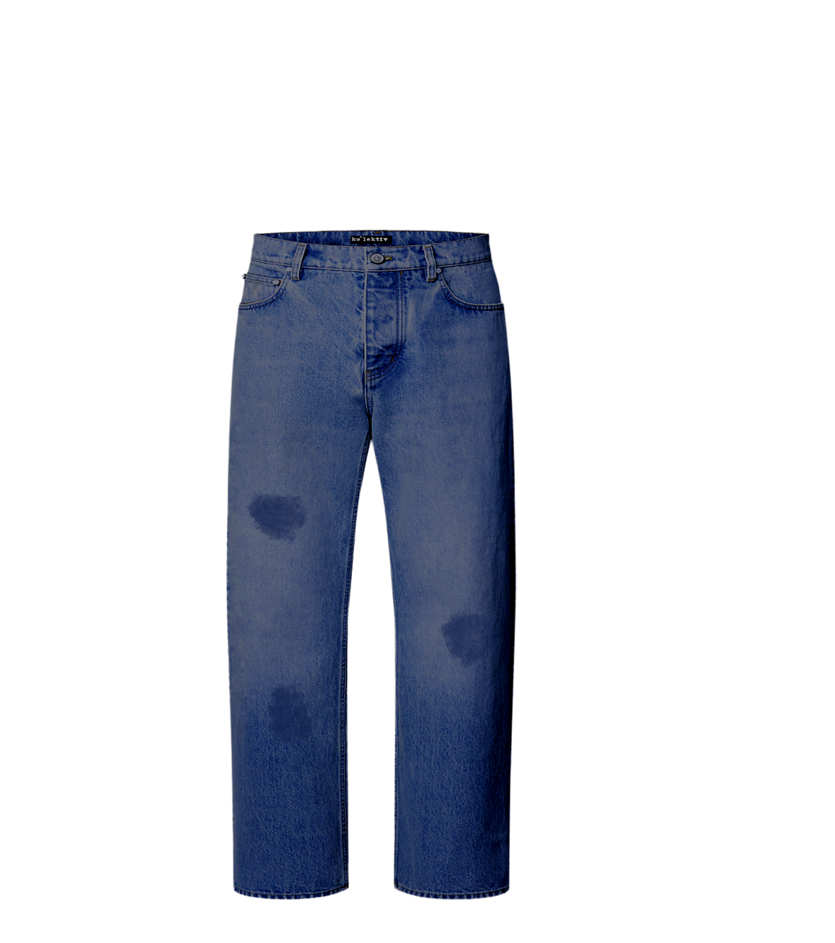 Dark blue distressed denim jeans for kid's