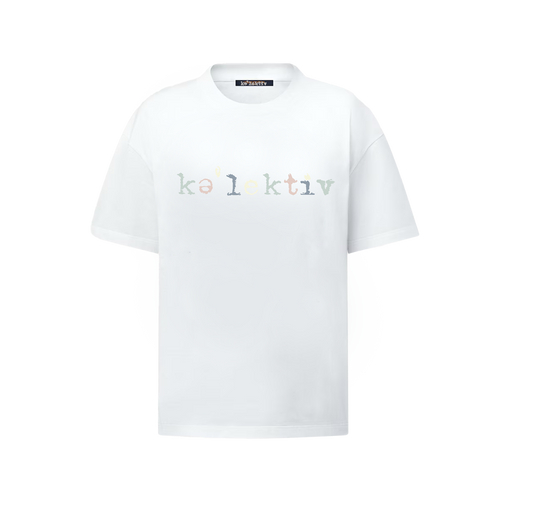 Kid's all white signature tee