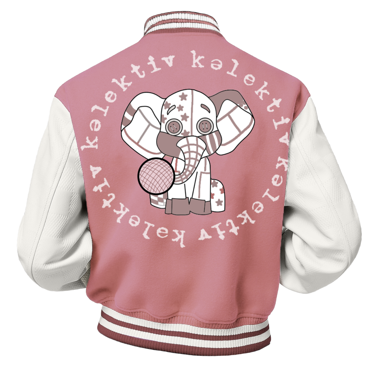 Kid's Dodgeball Varsity Jacket In Old Rose