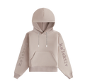 Kids' Mauve Hooded Sweater With Embossed Design
