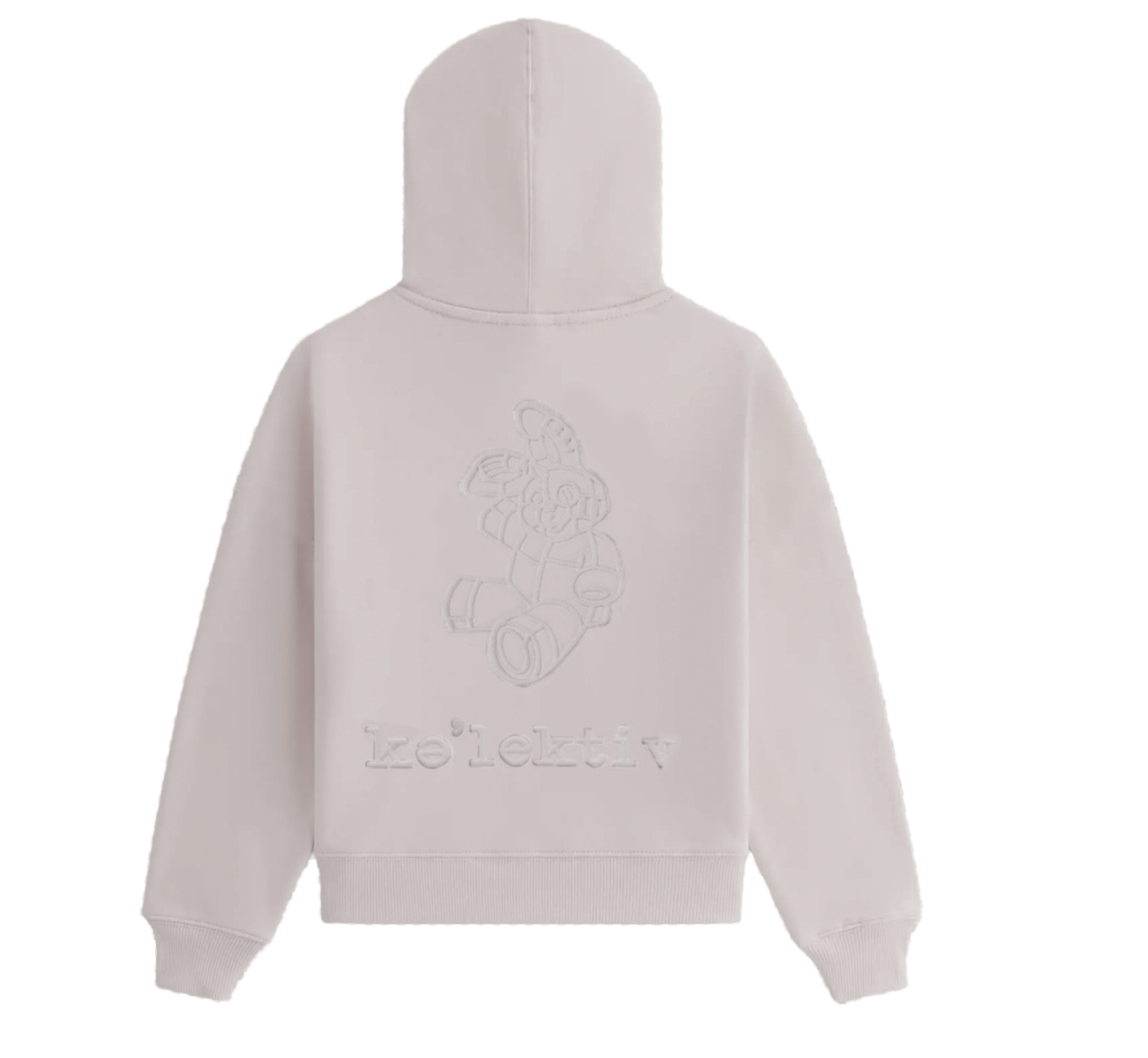 Kid's Mauve Colored Embossed Hooded Sweater