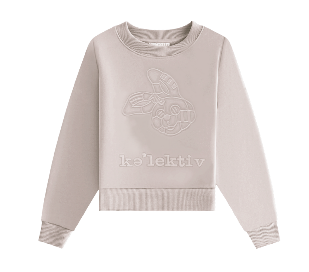 Kid's Mauve Sweater With Embossed Design