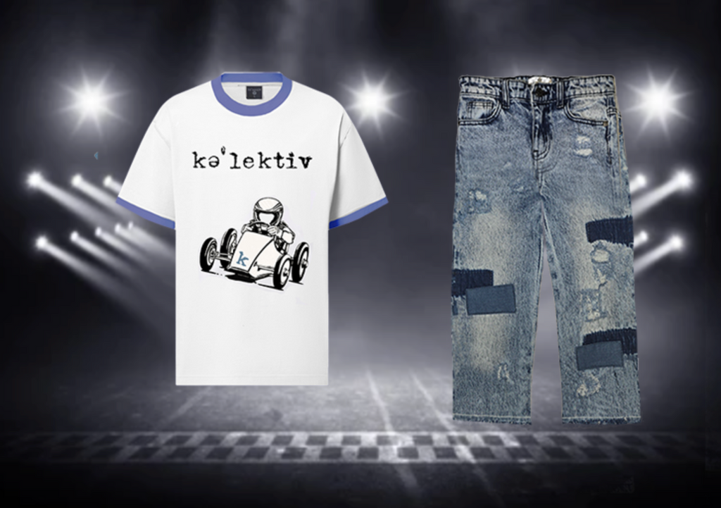 Kids WhiteGrand Prix Tee