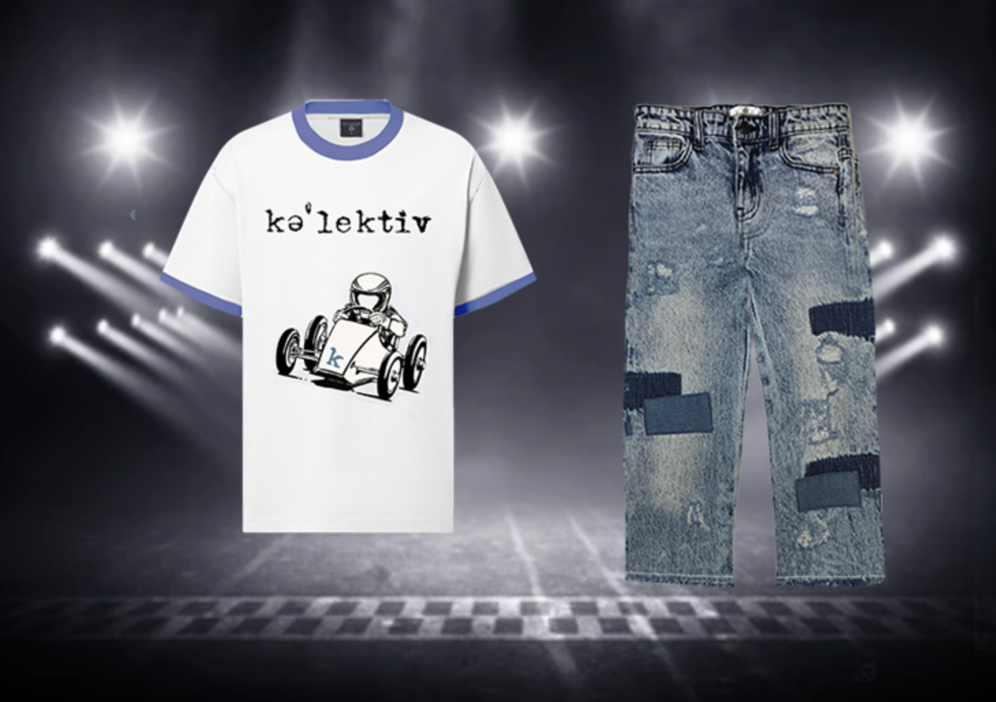 Kids WhiteGrand Prix Tee