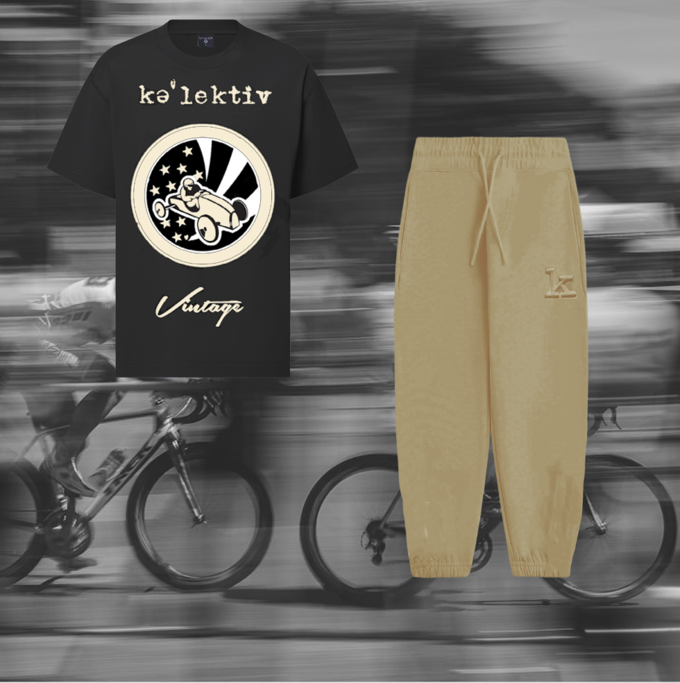 Kid's Black Vintage Soapbox Car Tee