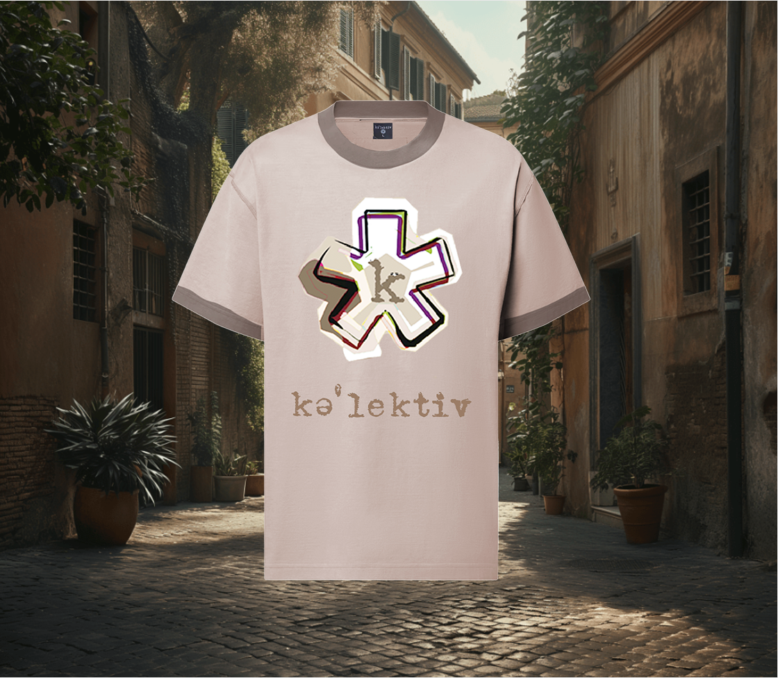 Adult Shirt Tan With Asterisk Print