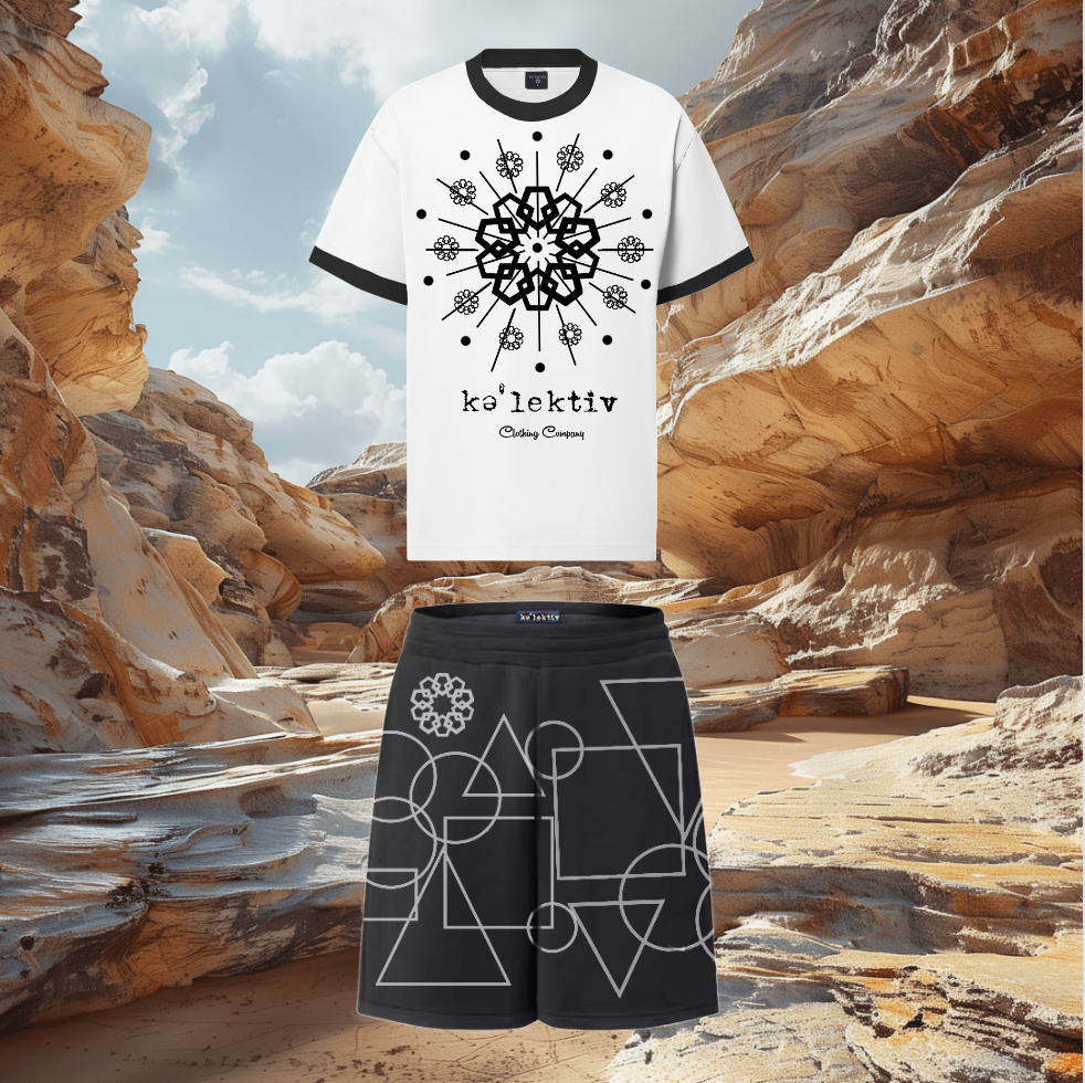 Adult White Tee With Motif Print