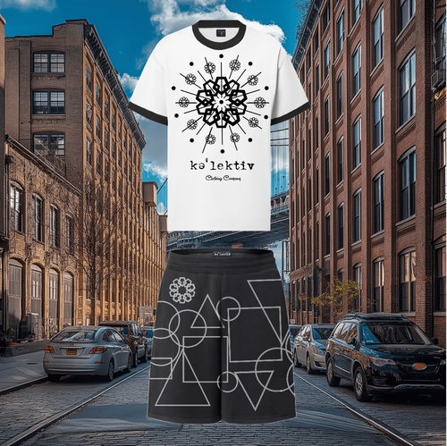 Adult White Tee With Motif Print