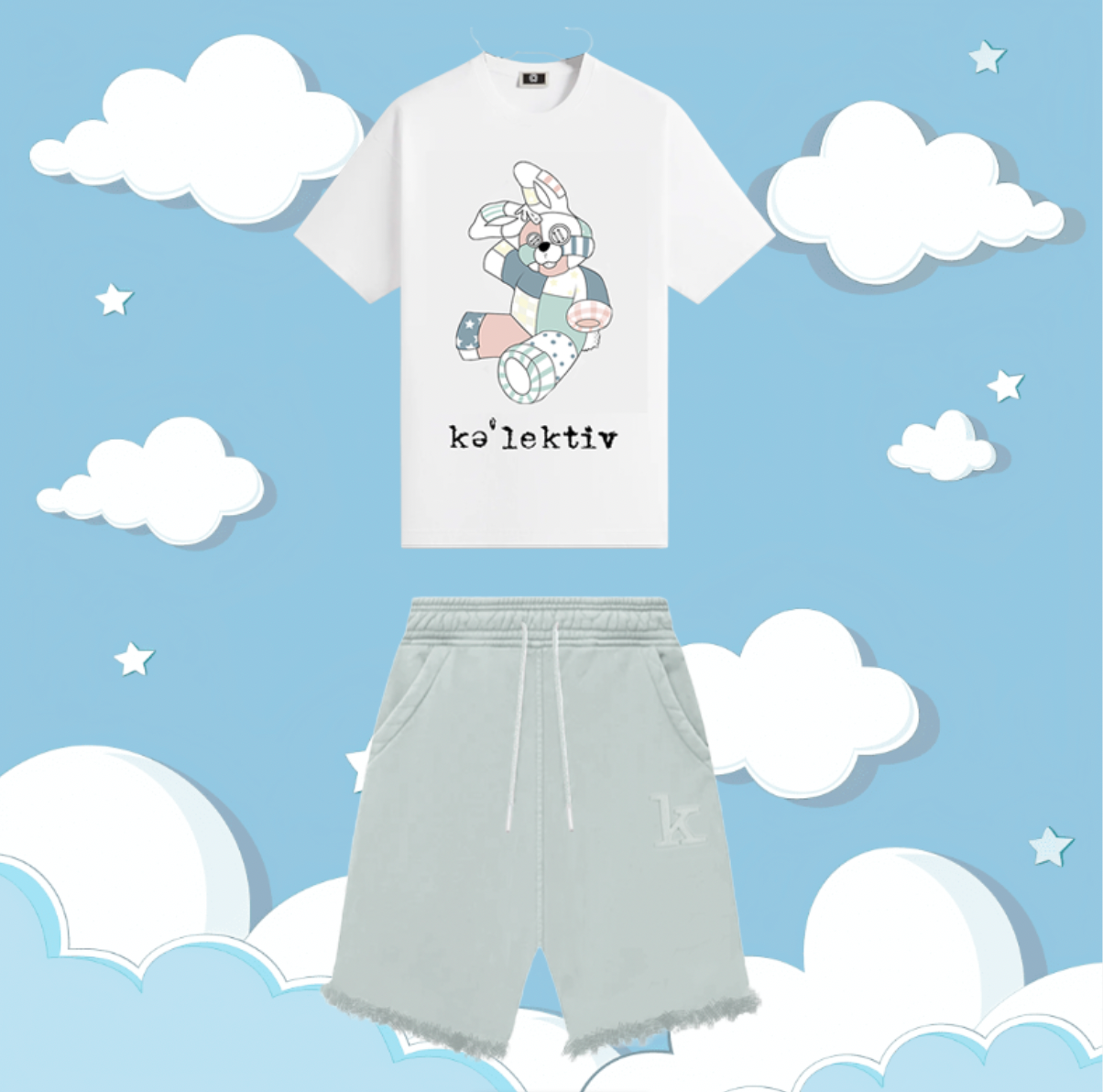 Kid's Green Jogger Shorts