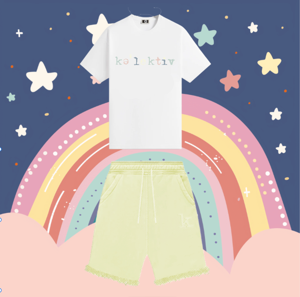 Kid's Yellow Jogger Shorts