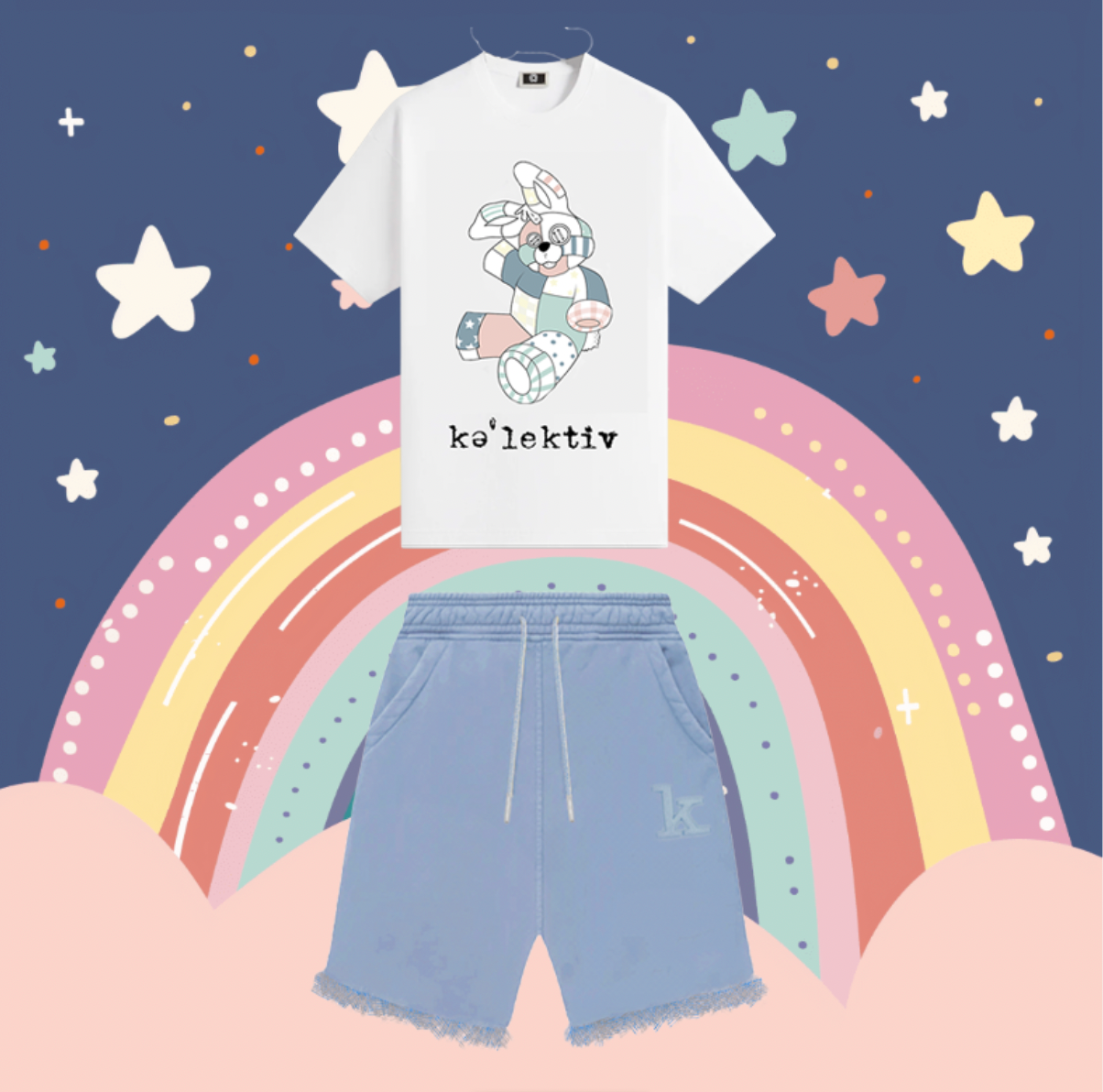 Kid's Blue Jogger Shorts