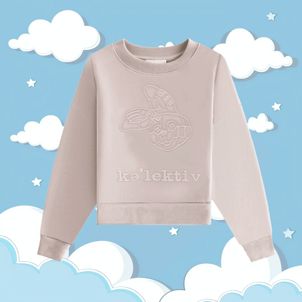 Kid's Mauve Sweater With Embossed Design