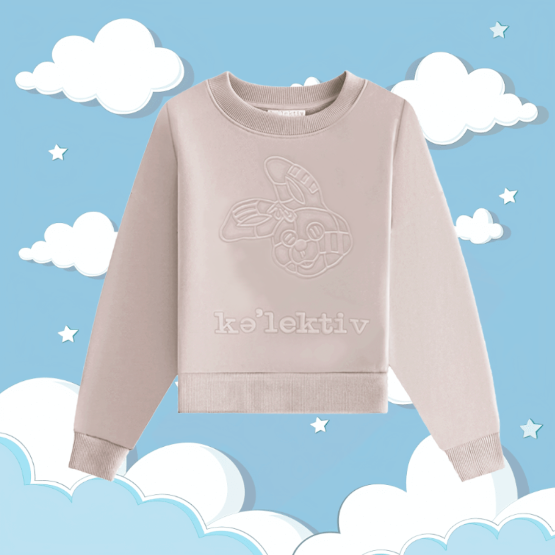 Kid's Mauve Sweater With Embossed Design