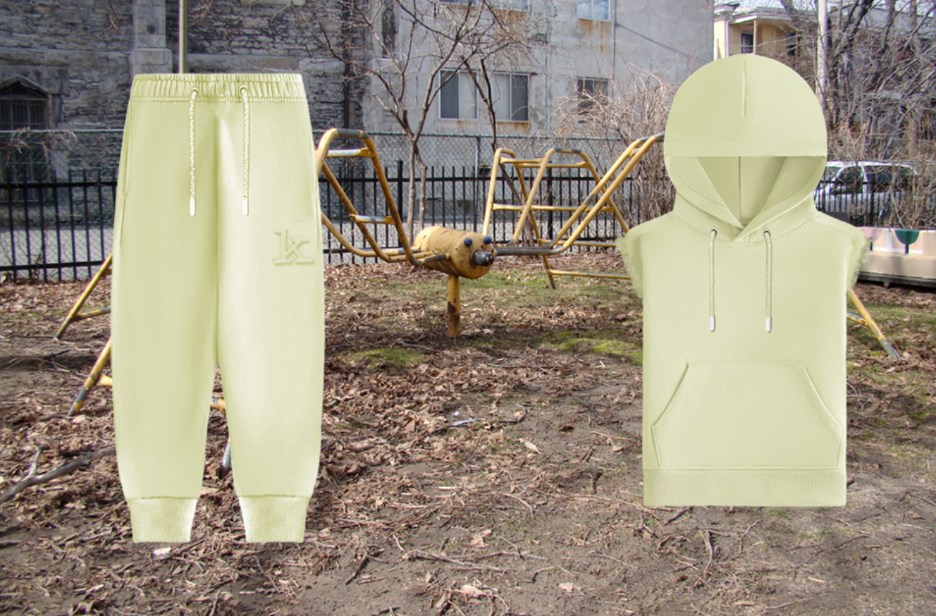 Kid's Sleeveless Hooded Sweater With Embossed Bunny