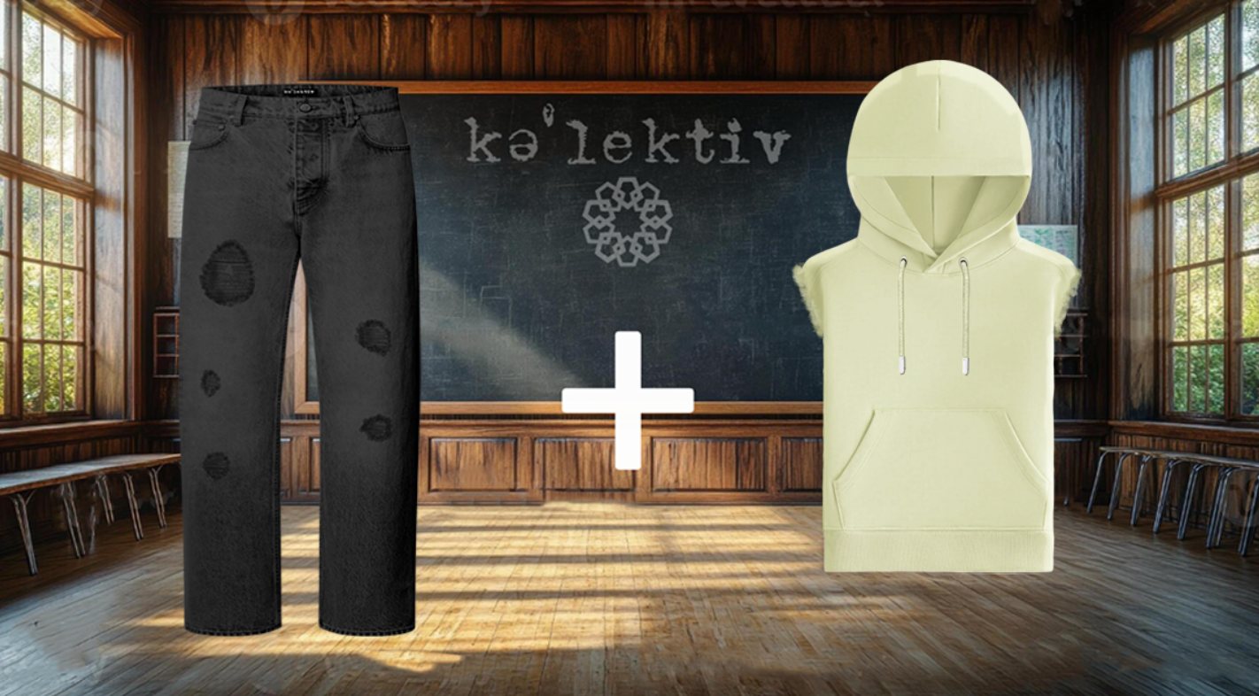 Kid's Sleeveless Hooded Sweater With Embossed Bunny