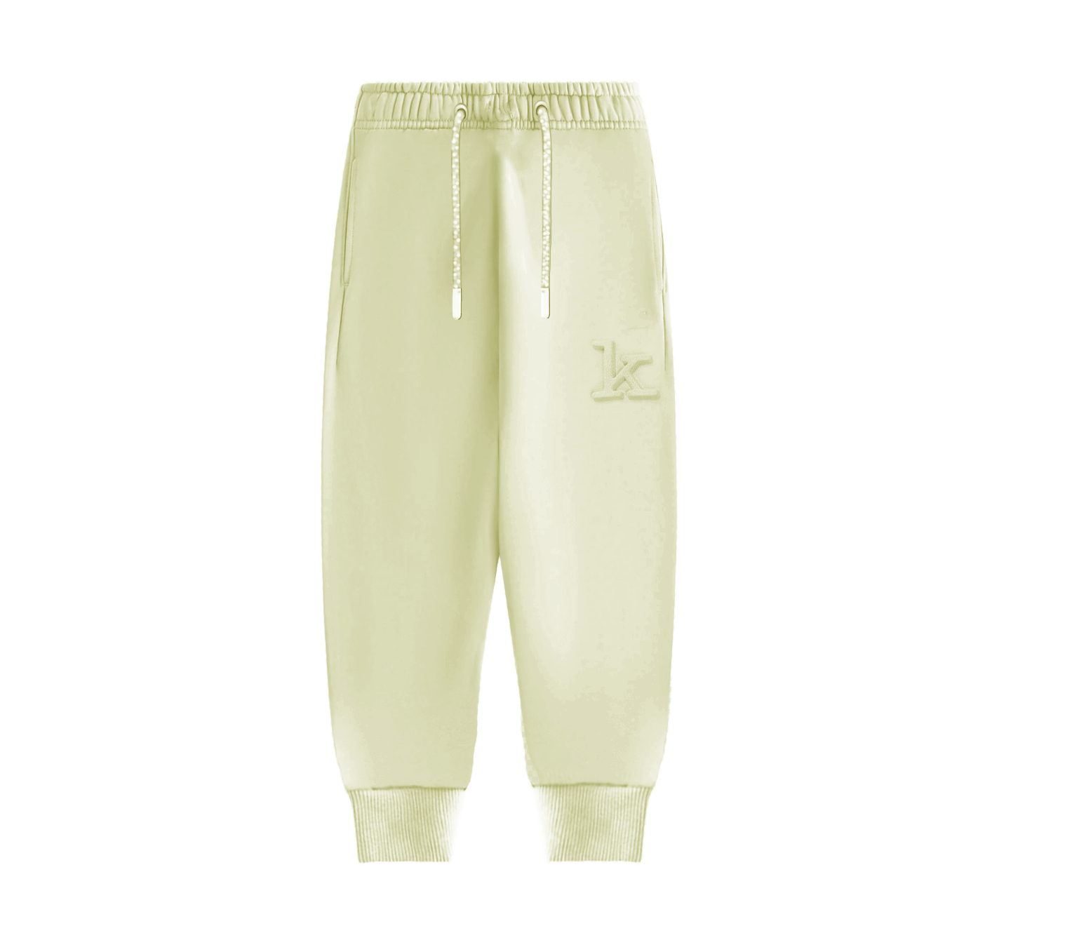 Kid's Pale Yellow Joggers