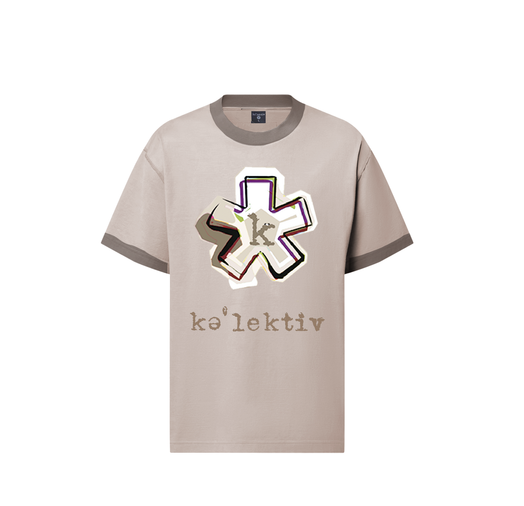 Adult Shirt Tan With Asterisk Print