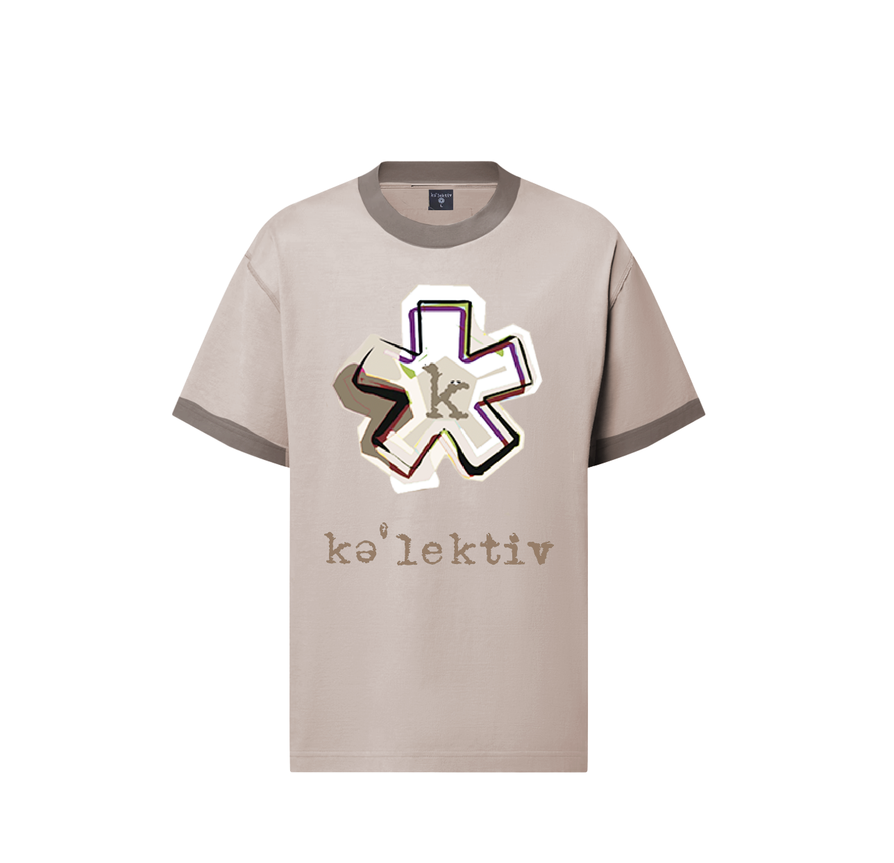 Adult Shirt Tan With Asterisk Print