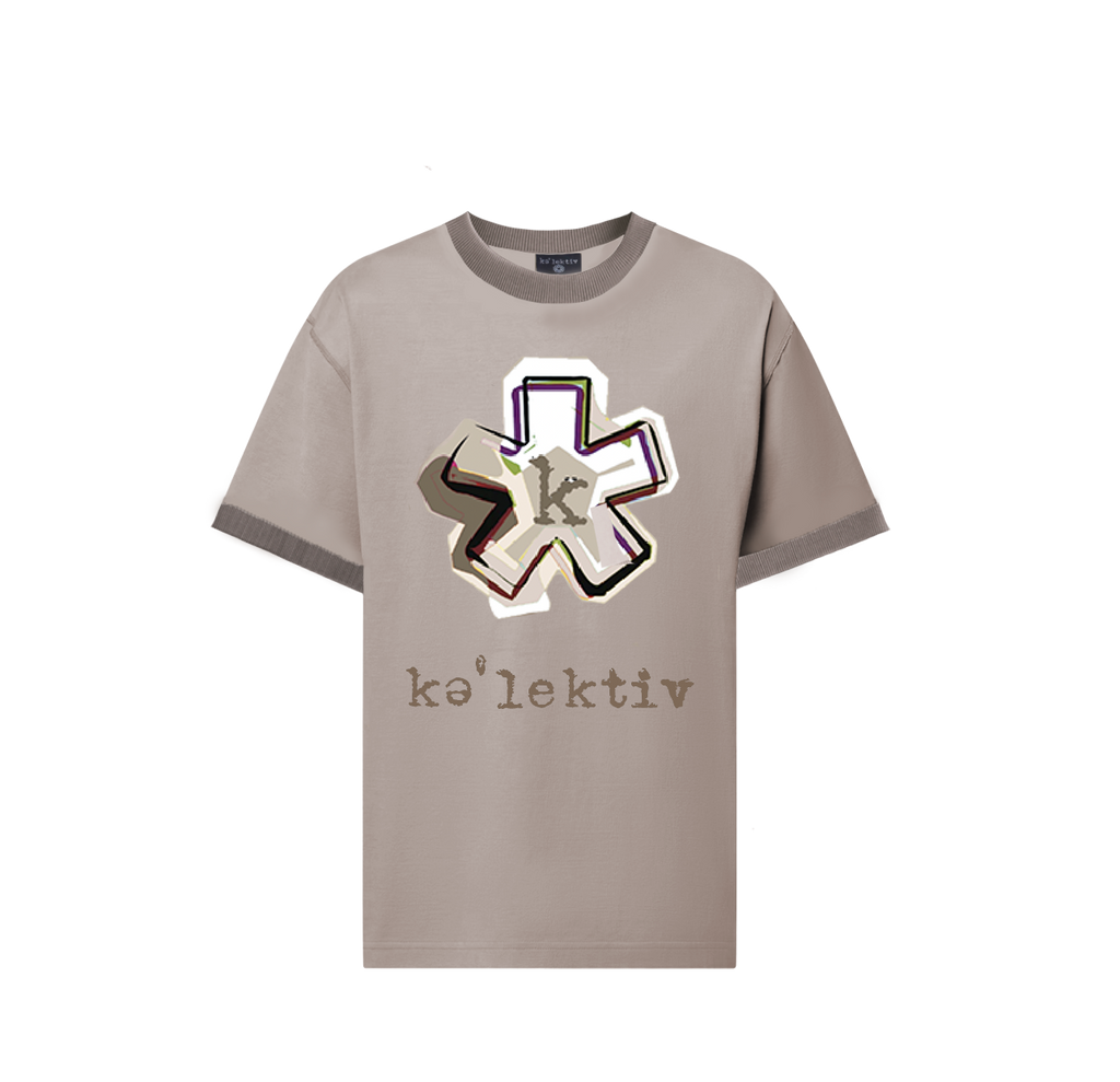Adult Shirt Tan With Asterisk Print