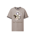 Adult Shirt Tan With Asterisk Print