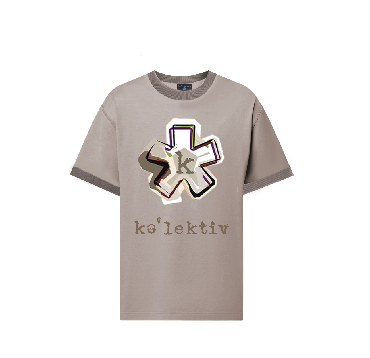 Adult Shirt Tan With Asterisk Print
