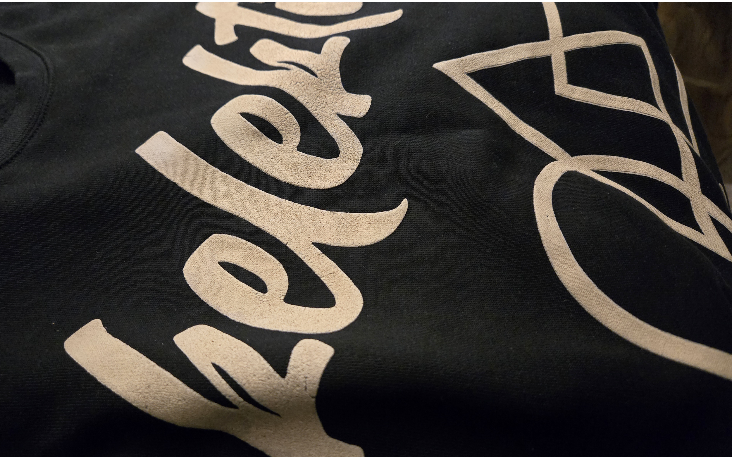 Adult Black Sweater With Geometric Print