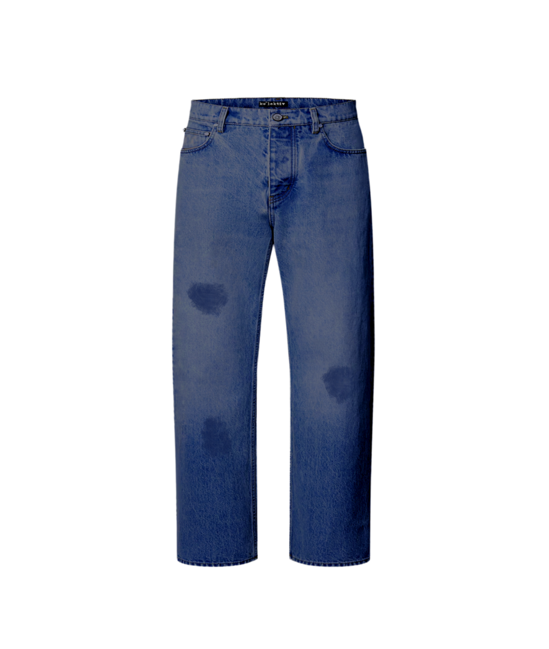 Dark blue distressed denim jeans for kid's
