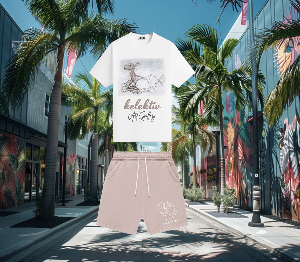 Geometric Print Adult Sweat Shorts