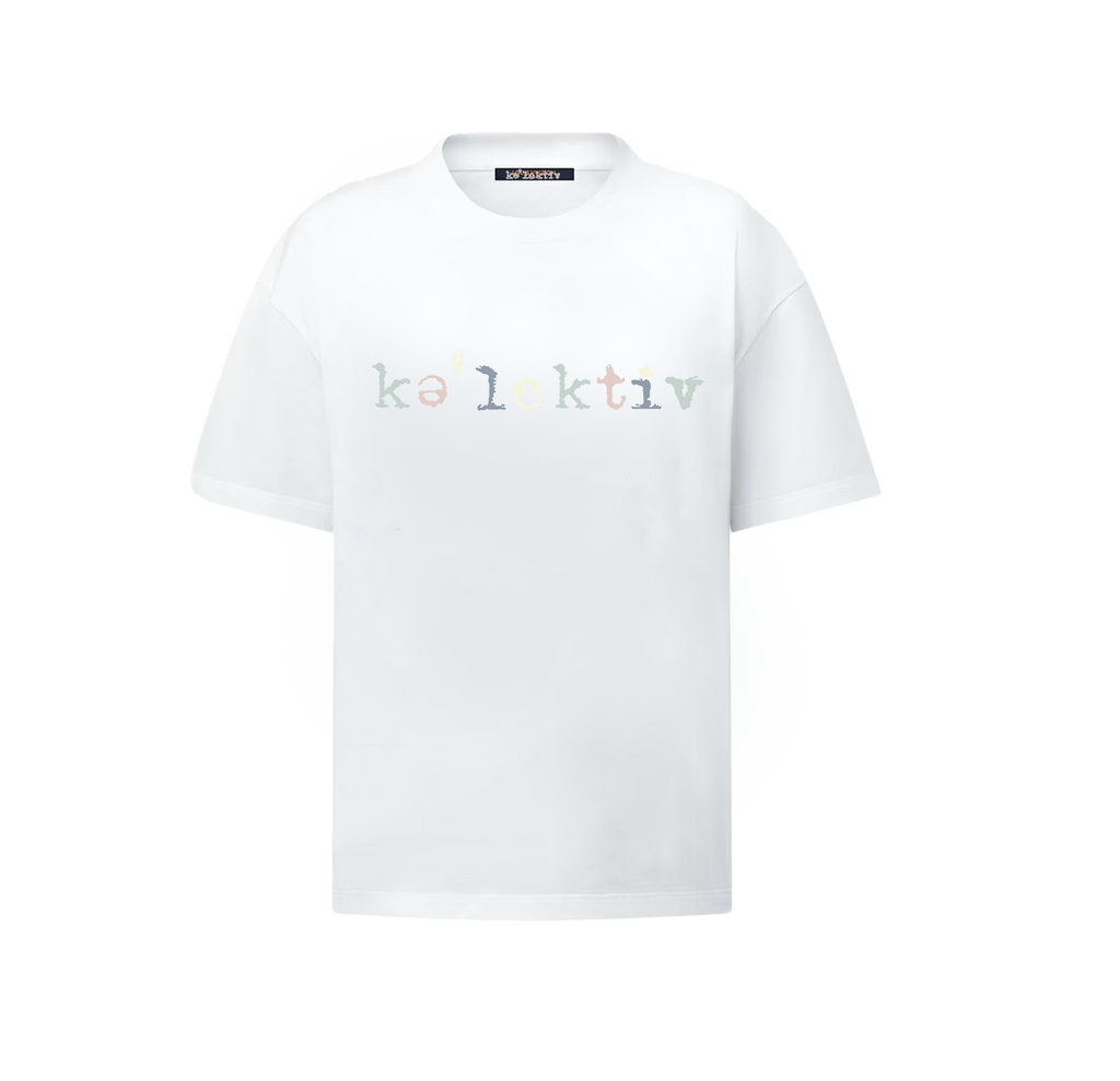 Kid's all white signature tee