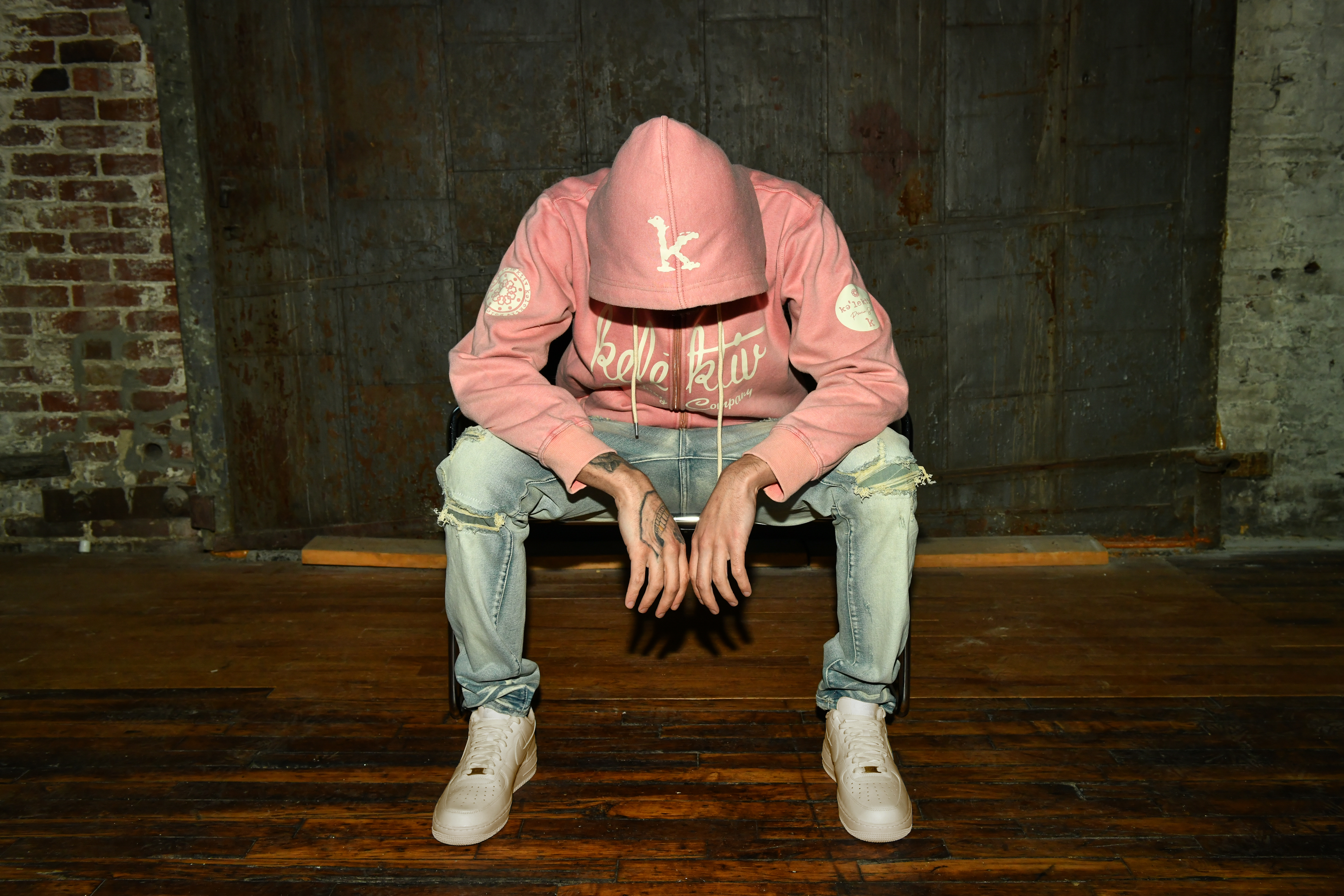 Adult Mauve Colored Hooded Sweatshirt