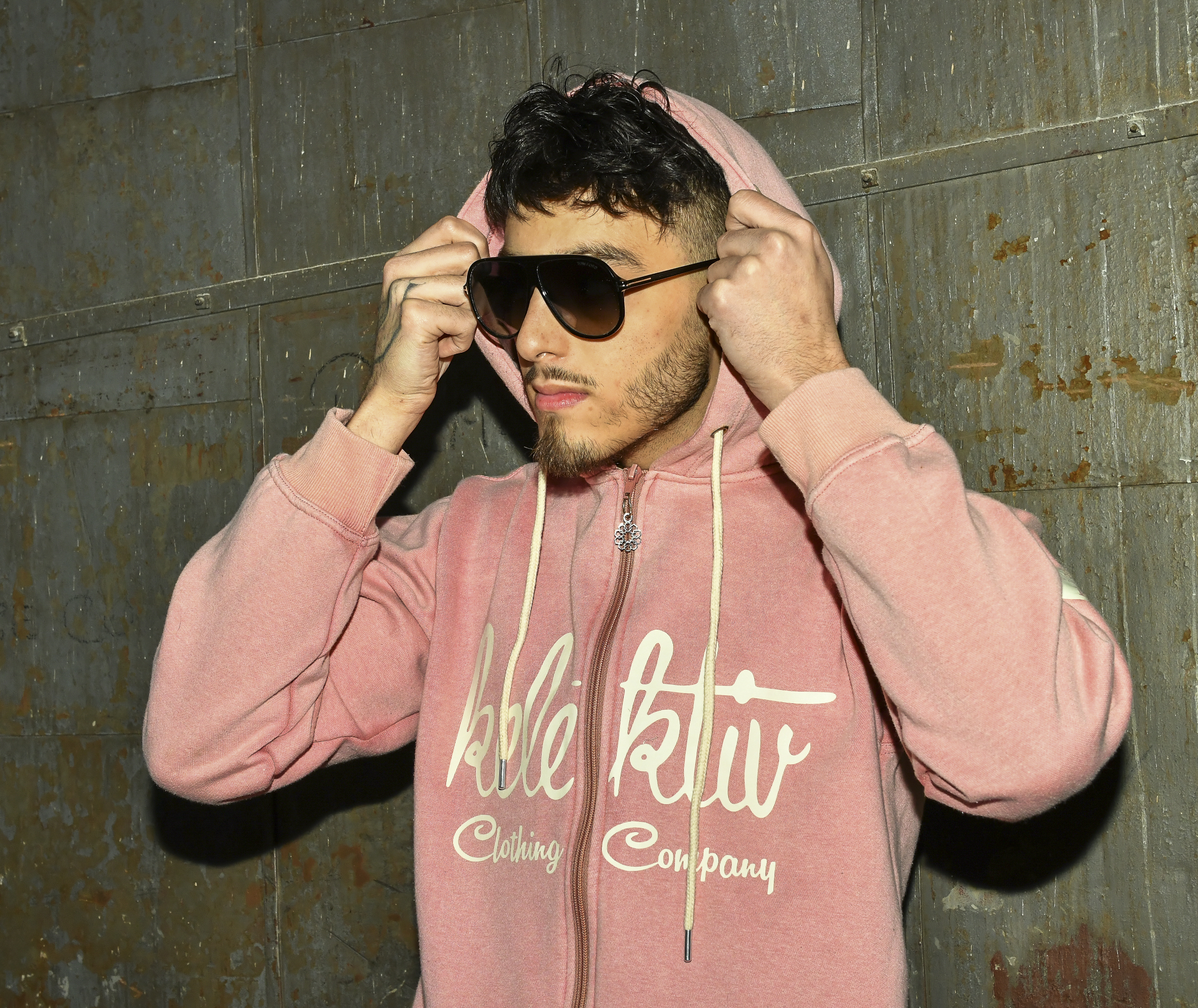 Adult Mauve Colored Hooded Sweatshirt