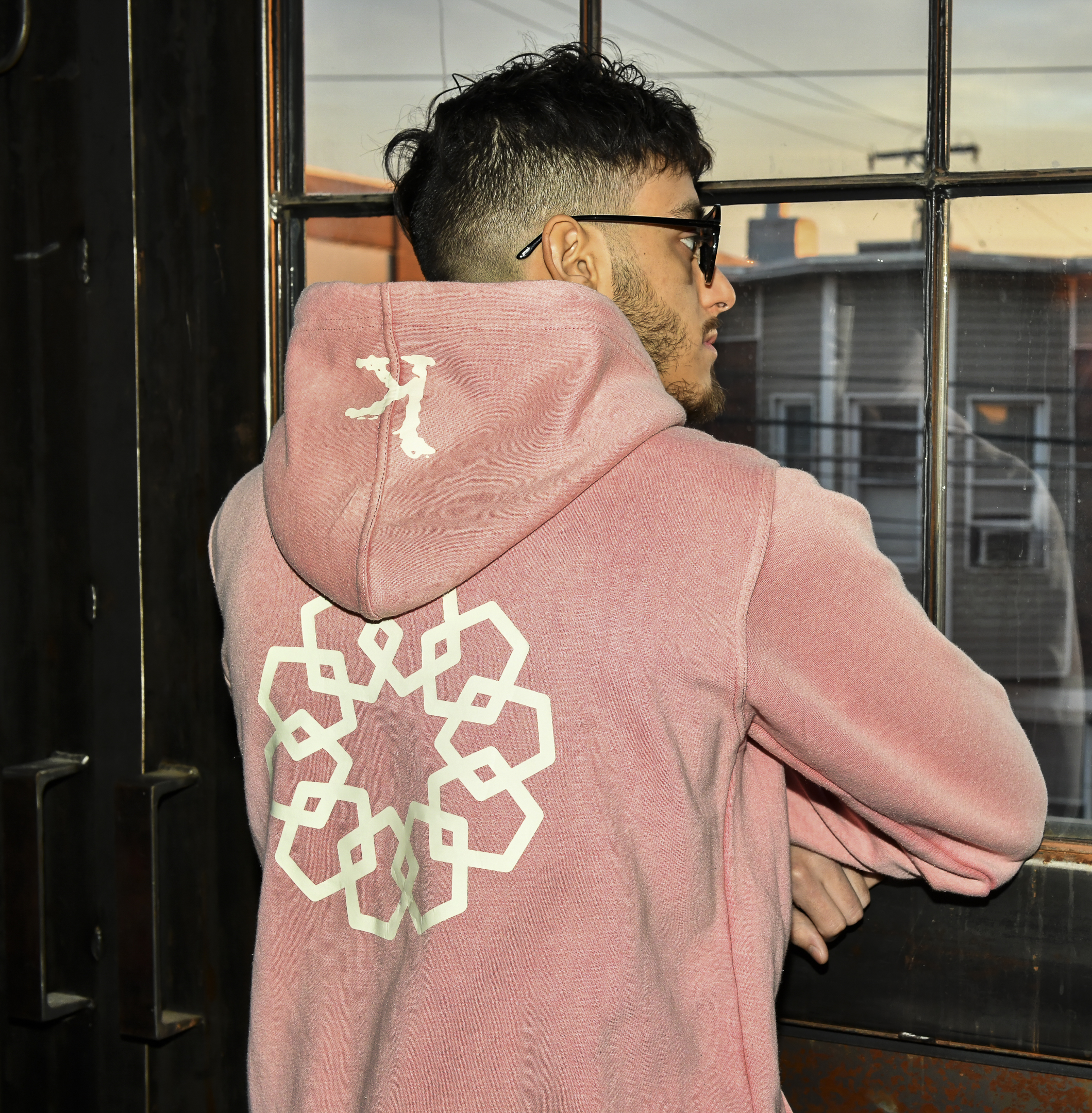 Adult Mauve Colored Hooded Sweatshirt