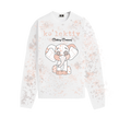 Kid's White Long Sleeve Tee With Elephant Print
